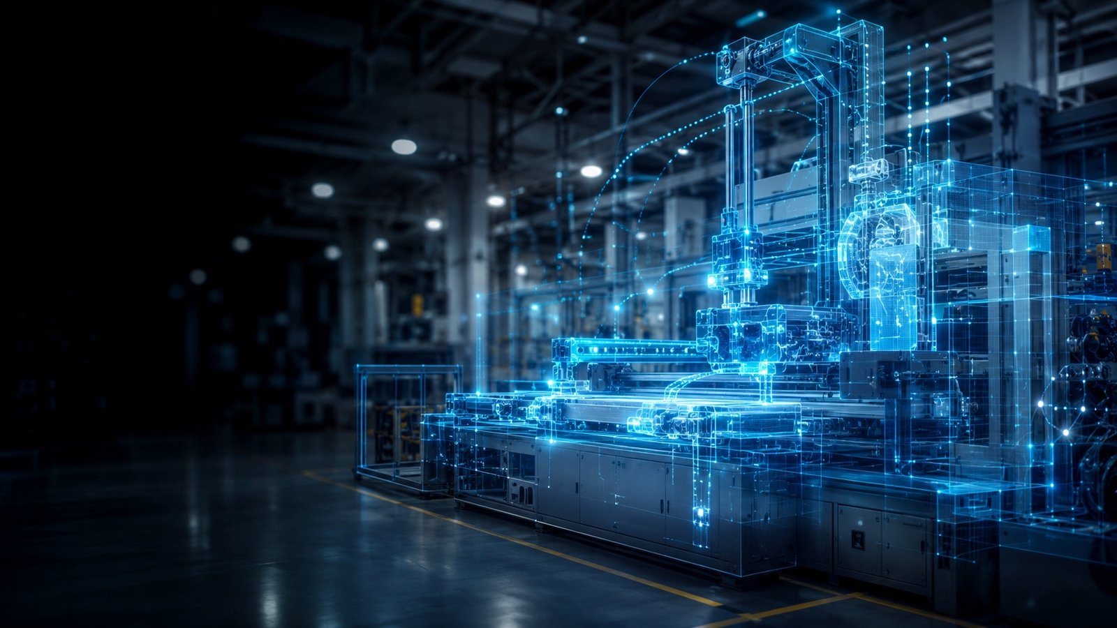 Digital twin of an industrial machine under virtual commissioning